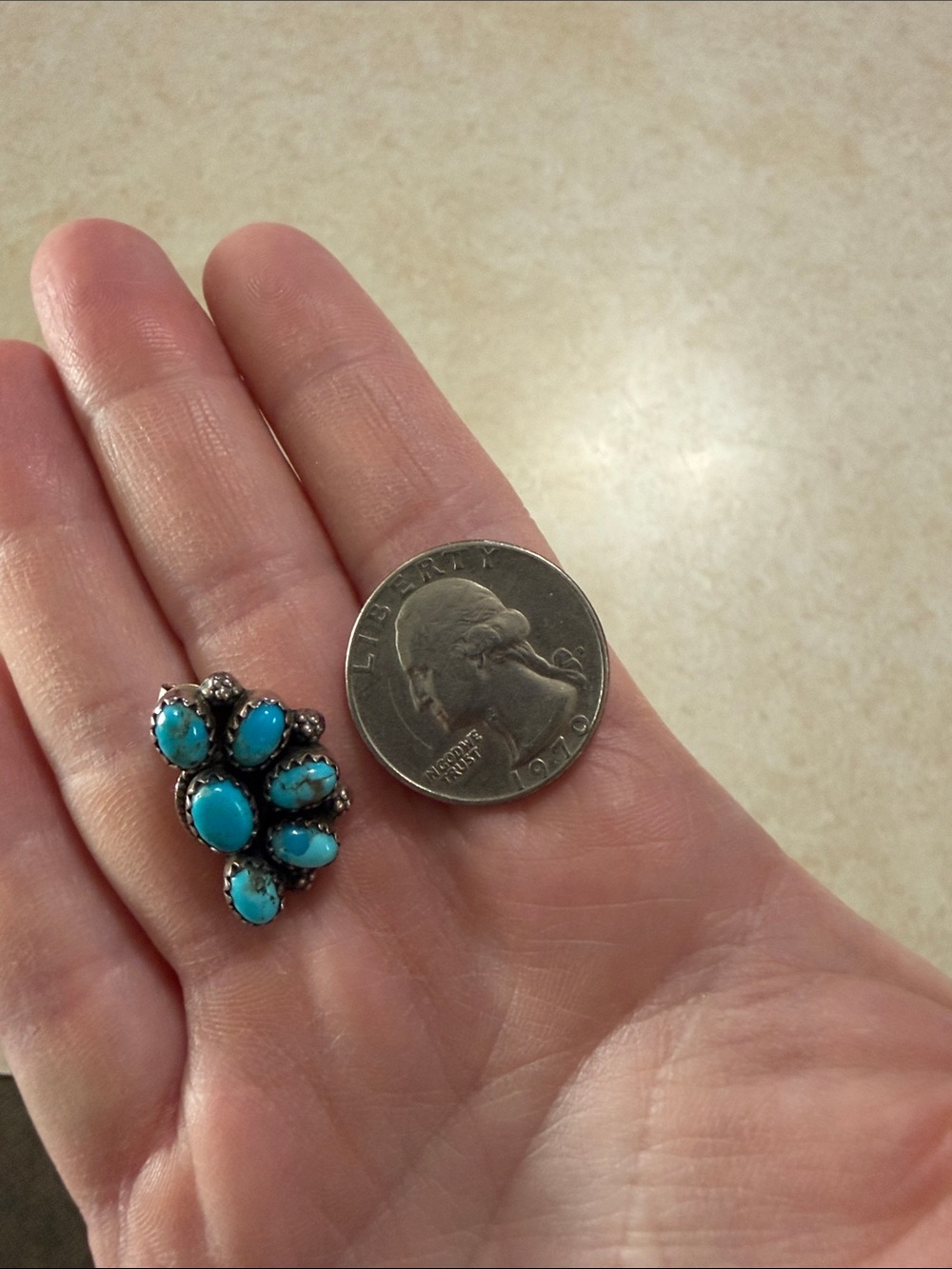 Authentic Turquoise Half Clusters - Picture 2 of 3